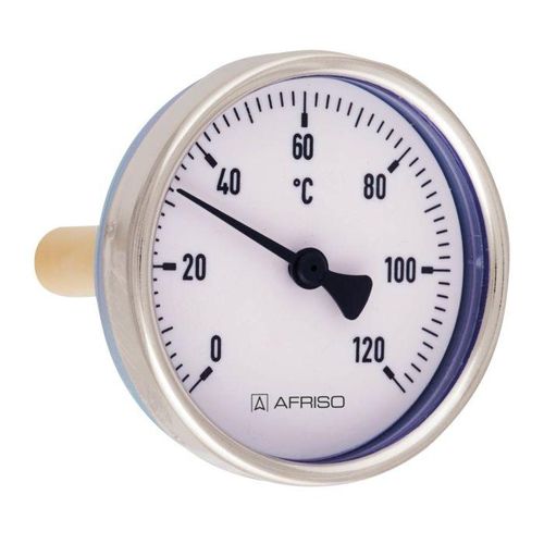 Afriso Bimetall-Thermometer 63813 0/120 °C, 100mm, Gehäuse-d= 100mm