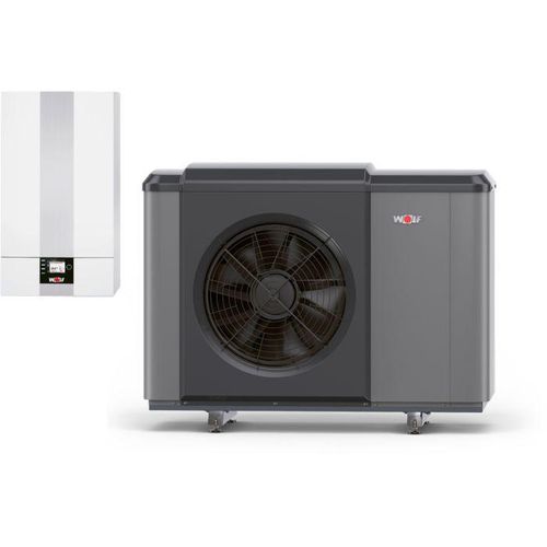 Wolf CHA Monoblock 9147922 400 V, mit 9kW E-Heizstab, mit Innen und Ausseneinheit