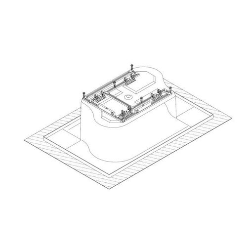 Hoesch Spezial-Untergestell für Badewanne