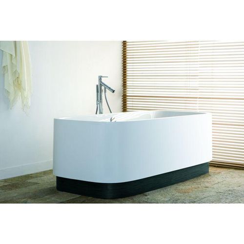 Hoesch Singlebath Duo Oval Badewanne 3688.010 weiss, 176,6x114,1cm, Einbauversion, links