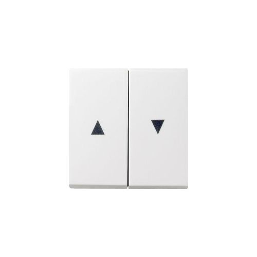 Gira 029403 Jalousieschalter Wippe 2fach mit Pfeilsymbol Reinweiß glänzend symbol 029403