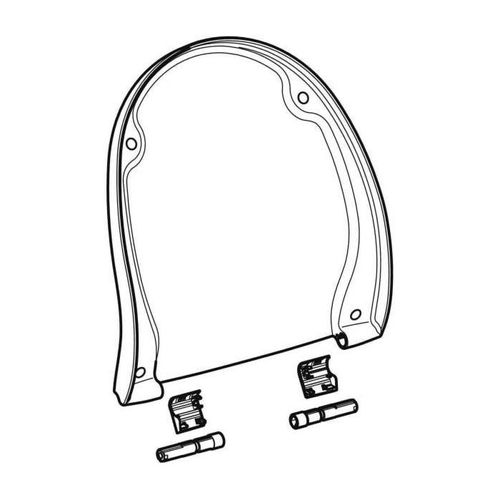 Geberit WC-Deckel u. Schanierset manhattan 243076CG1 zu Geberit AquaClean 5000 / 5000plus