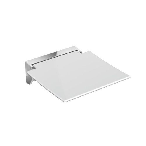 Hewi 350 Klappsitz 950.51.4059098 350 x 373 x 107 mm, Sitzfläche signalweiß, mobil, verchromt