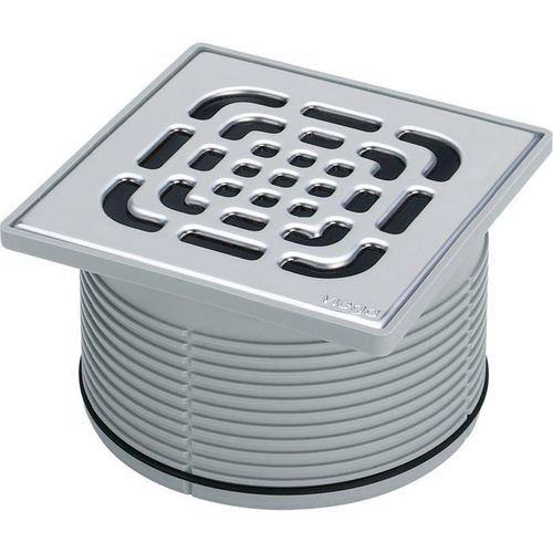 Viega Advantix Aufsatz 555498 150 x 150 mm, Kunststoff grau, mit Kunststoffrahmen