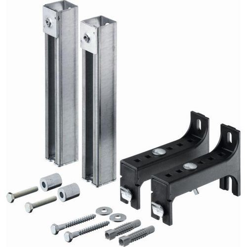 Duravit DuraSystem Verlängerungs-Set WD6012000000 24 cm, für erhöhten Fußbodenaufbau, pulverbeschichtet