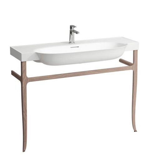LAUFEN The new classic Waschtischgestell H4060730856291 Nussbaum, 118x83x32cm, bodensehend