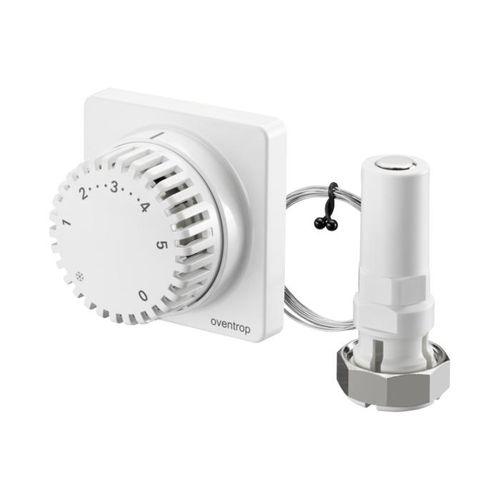 Oventrop Thermostat 1012275 7-28 GradC, mit Nullstellung, Kapillarrohr 2 m, weiß