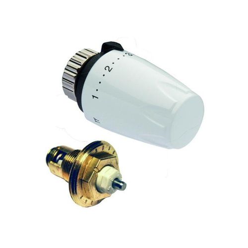 Heimeier Thermostat-Nachrüst-Set 9691-00.230 weiß, mit Thermostat-Oberteil/-Kopf