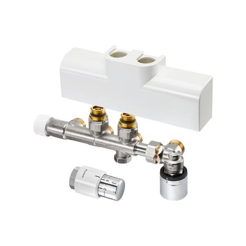 Oventrop Multiblock T-RTL Anschlussset 1184188 weiß, für Multiblock T-RTL/Uni SH, Eckform