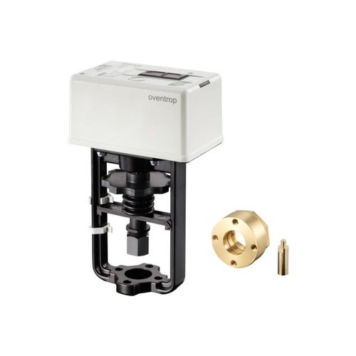 Oventrop Elektromotorischer Stellantrieb 1158020 mit Adapter, für Cocon QTR/QFC DN 40/100, 24 V
