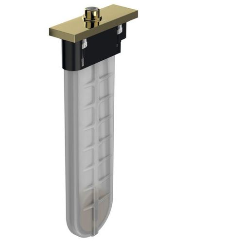 hansgrohe sBox Wannenrandset 28010990 polished gold optic, eckig, für Wannen- und Fliesenrand