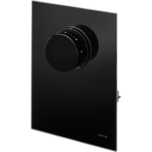 Oventrop Unibox Abdeckung 1022778 Echtglas schwarz, mit Thermostat