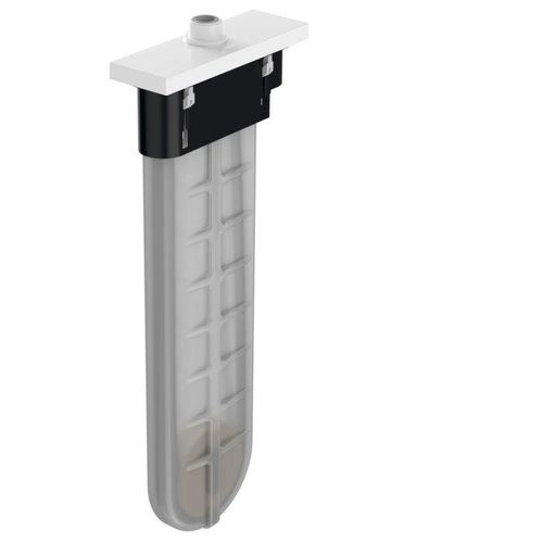 hansgrohe sBox Wannenrandset 28010700 mattweiß, eckig, für Wannen- und Fliesenrand