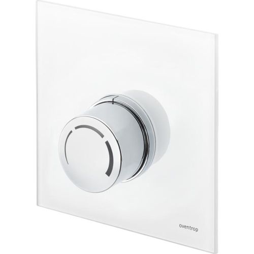 Oventrop Unibox Abdeckung 1022787 Echtglas weiß, mit Thermostat