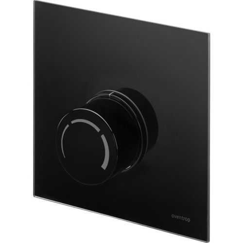 Oventrop Unibox Abdeckung 1022788 Echtglas schwarz, mit Thermostat