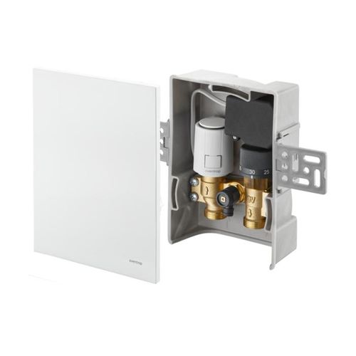 Oventrop Unibox Temperaturregler 1022738 R-Tronic weiß, für Raum- und Rücklauf