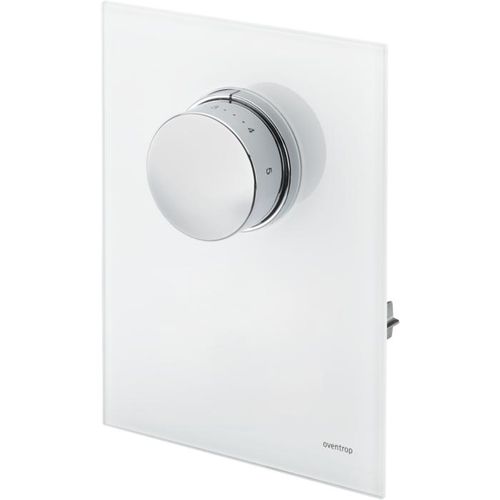 Oventrop Unibox Abdeckung 1022777 Echtglas weiß, mit Thermostat