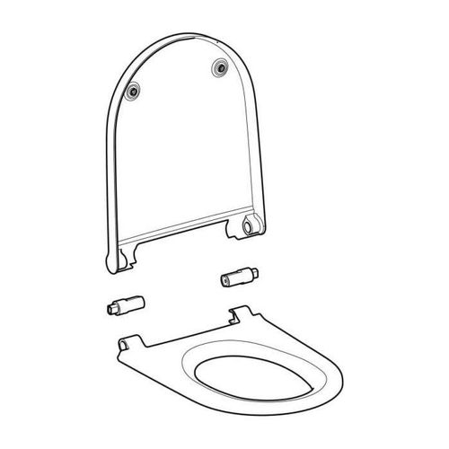 Geberit WC-Sitz 243650JT1 Geberit AquaClean Sela, weiß matt
