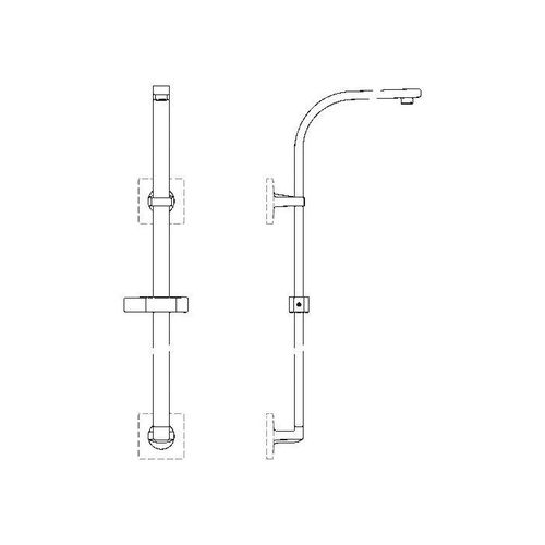 Ideal Standard Archimodule Brausesystem A1530AA ohne Handbrause, verchromt