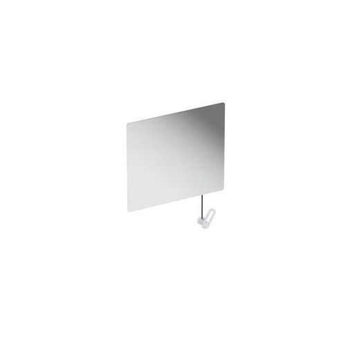 Hewi S 801 Kippspiegel 801.01B10098 600x540x6mm, mit Seilumlenkung, matt, signalweiß