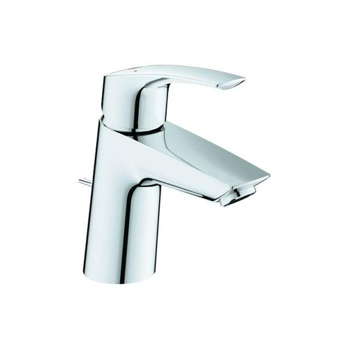 Grohe Eurosmart Waschtischarmatur 23965003 S-Size geneigt Version, chrom, Zugstangen-Ablaufgarnitur 1 1/4"