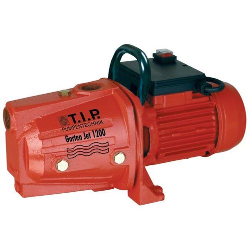 T.I.P. Garten-Jet 1200 Gartenpumpe - Guss 31174, 5.000 l/h, 50 m Förderhöhe, 1.200 W, Jet-System, laufruhig, robust