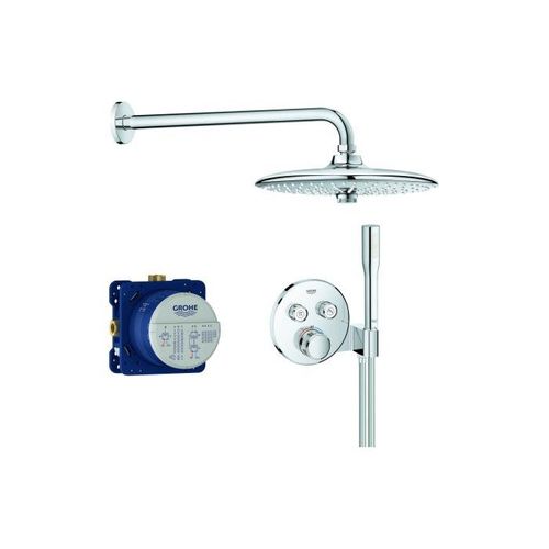 Grohe Grohtherm Smartcontrol Unterputz-Duschsystem 34744000 mit Unterputz-Thermostat, chrom