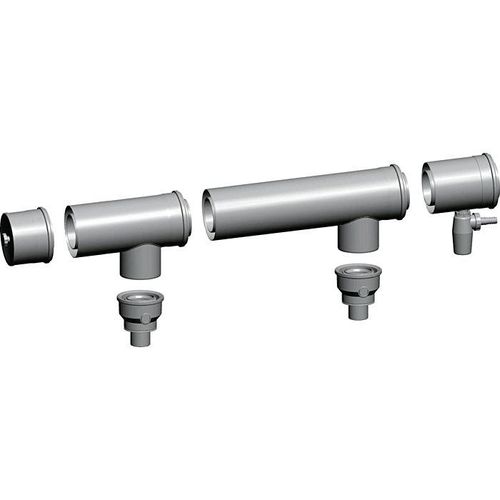 Wolf Grundbausatz 2651826 DN 110/160, raumluftunabhängig, für Kaskade, weiß