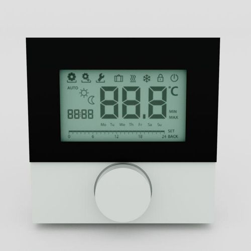 Möhlenhoff Alpha-Regler direct Std. 230V, RD 20203-11N5 230V, Scheibe Standard 230 V: Heizen, feste Absenkdifferenz, Absenkeingang, für Stellantriebe mit Wirksinn NC