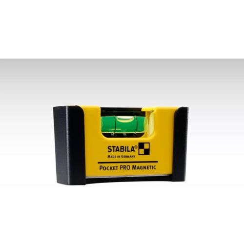 STABILA Mini-Wasserwaage Pocket Pro Magnetic 17953 7 cm mit Gürtel-Clip