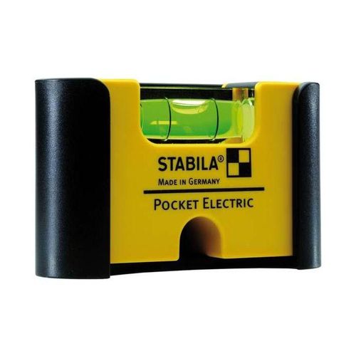 STABILA Mini-Wasserwaage Pocket Electric 18115 7cm mit Gürtel-Clip