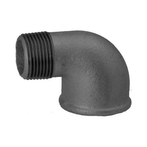 Hermann Schmidt Temperguss 92 Winkel 14092050 DN 50, 2", 90°, IG/AG, schwarz