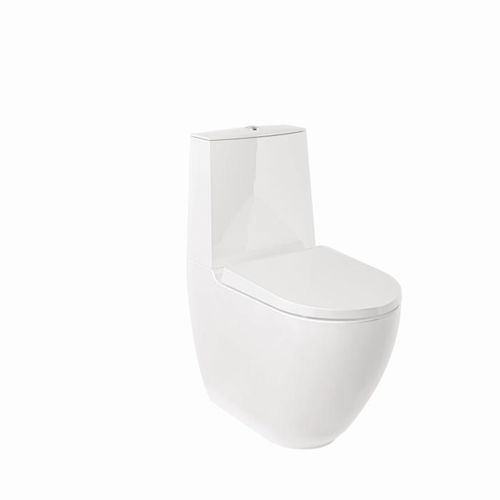 Kludi RESA D Spiralflush-Stand-WC 24WCB0543 64 cm, Universalförmiger Abfluss Weiß glänzend
