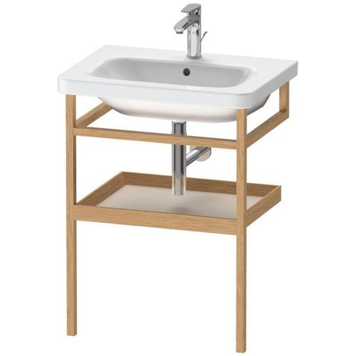 Duravit DuraStyle Handtuchhalter DS988109176 59 x 44 cm, taupe/europäische Eiche massiv, mit Ablage