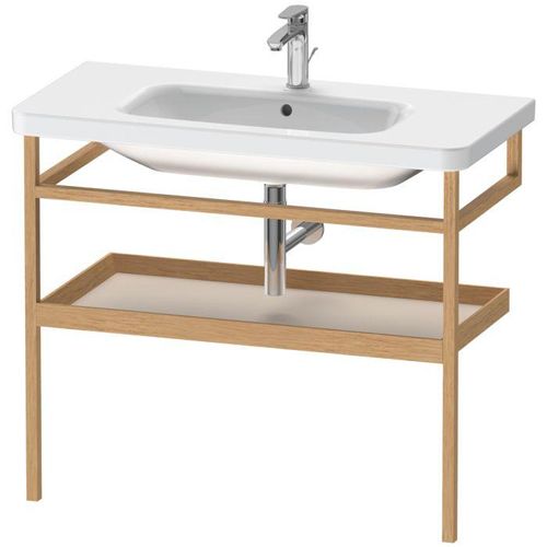 Duravit DuraStyle Handtuchhalter DS988309176 94 x 44 cm, taupe/europäische Eiche massiv, mit Ablage