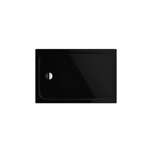 Kaldewei Cayonoplan Duschwanne 361547930701 75x100x1,8cm, mit Träger, Antislip, schwarz