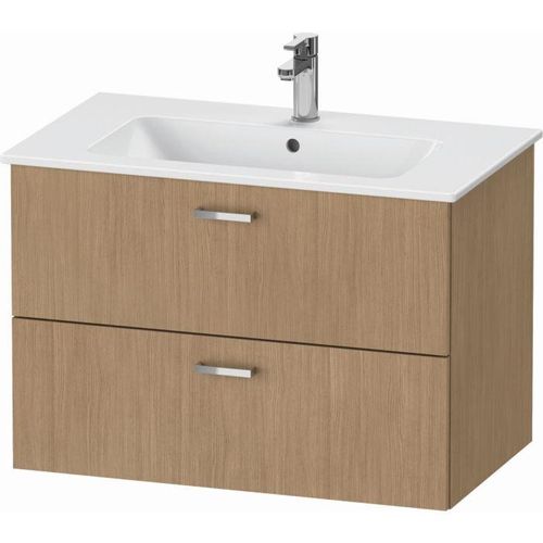 Duravit XBase Waschtisch-Unterschrank XB612105252 80x55,2x47,5cm, europäische Eiche, 2 Schubkästen