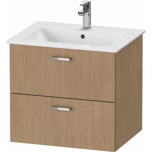 Duravit XBase Waschtisch-Unterschrank XB612005252 60x55,2x47,5cm, europäische Eiche, 2 Schubkästen