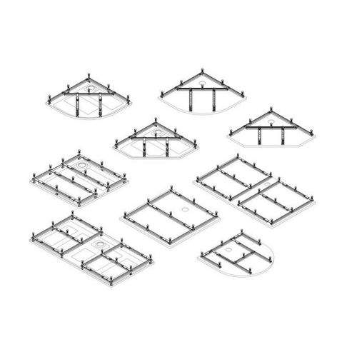 Hoesch Muna Untergestell 118990 für Trapez rechts