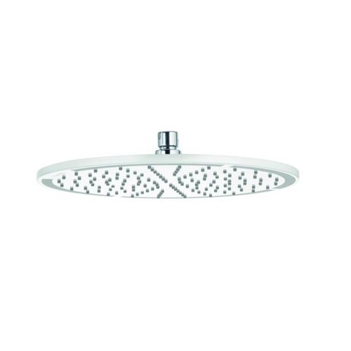 Kludi A-qa Kopfbrause 6433091-00 weiß/chrom, 300 mm, flach, rund, ohne Brausearm