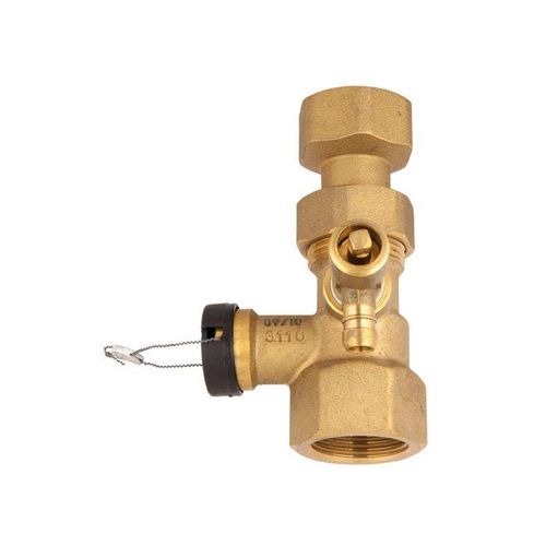 Afriso Kappenventil 77924 G 3/4 x 3/4, mit Ablasshahn