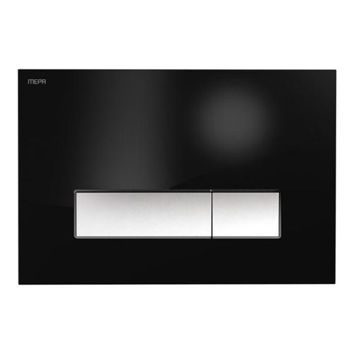 MEPA Betätigungsplatte MEPAorbit schwarz matt, 2-Mengen, für UP-Spülkasten