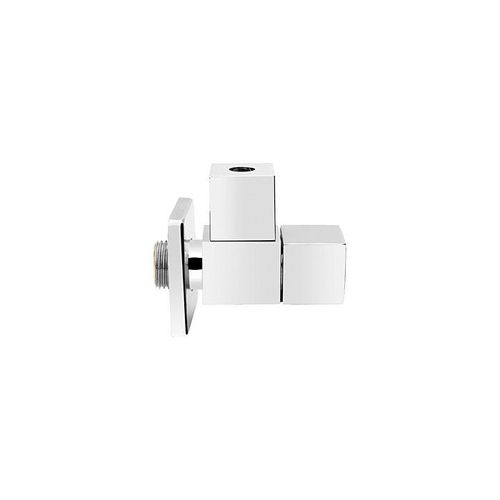 ASW Design-Eckventil 108688 Messing verchromt, kantige Bauform, 1/2" x 10 mm