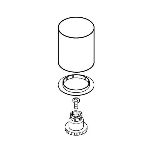 hansgrohe Griff Axor Starck für Wannenmischer 96298000 chrom