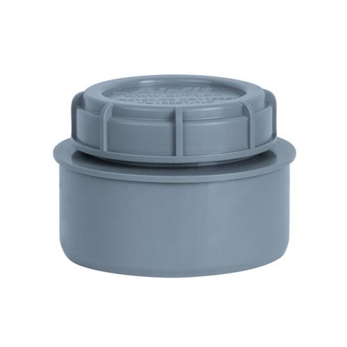 Airfit Endstopfen 51110ES DN 110, grau, mit Schraubverschlusskappe