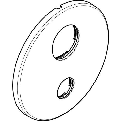 hansgrohe Rosette für vertauschte Anschlüsse 97193000 kalt-warm chrom