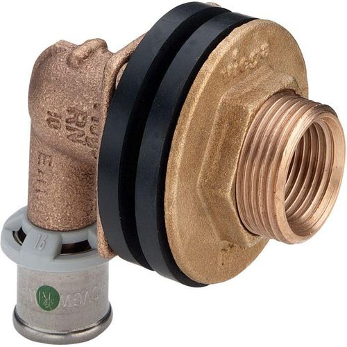 Viega Sanfix-P Wanddurchführung 310745 Rotguss, 16xRp 1/2xG 3/4x18mm, winklig