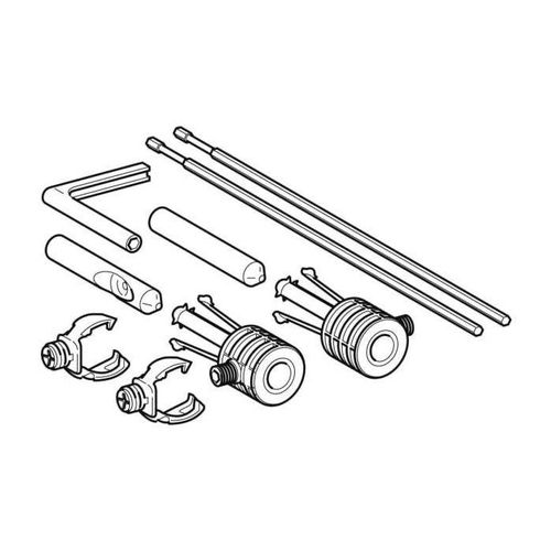 Geberit Befestigungsset für Wand-WC-/Bidet 597183000 Befestigung von unten