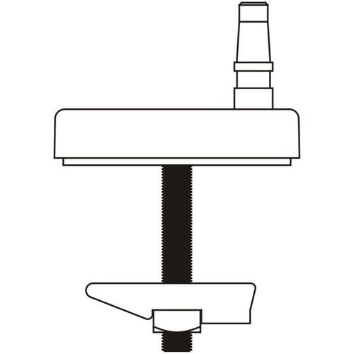 Pagette Steckbefestigung 793100100 Edelstahl, von oben für integrierte Befestigung