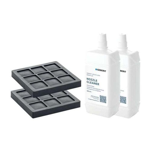 Geberit AquaClean Zweier-Set 240626001 für WC-Komplettanlagen, Aktivkohlefilter und Düsenreiniger